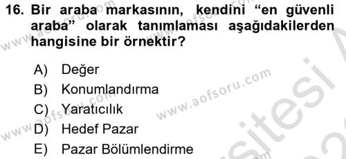 Bürolarda Temel Kavramlar Dersi 2022 - 2023 Yılı (Vize) Ara Sınavı 16. Soru