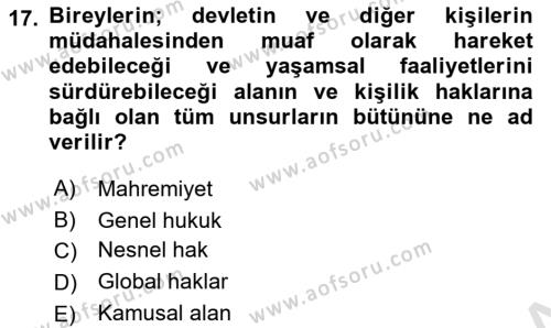 İş Hayatında Standartlar Dersi 2021 - 2022 Yılı Yaz Okulu Sınavı 17. Soru