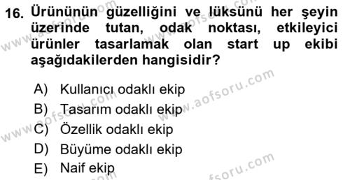 Modern Büro Yönetimi Dersi 2021 - 2022 Yılı (Final) Dönem Sonu Sınavı 16. Soru