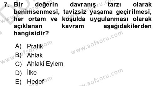 Modern Büro Yönetimi Dersi 2021 - 2022 Yılı (Final) Dönem Sonu Sınavı 7. Soru