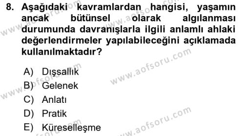 Modern Büro Yönetimi Dersi 2021 - 2022 Yılı (Final) Dönem Sonu Sınavı 8. Soru