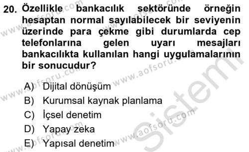 Modern Büro Yönetimi Dersi 2022 - 2023 Yılı Yaz Okulu Sınavı 20. Soru