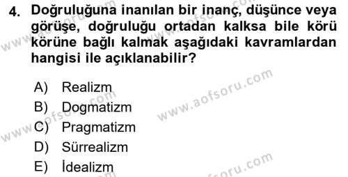 Modern Büro Yönetimi Dersi 2022 - 2023 Yılı Yaz Okulu Sınavı 4. Soru