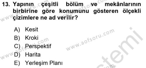 Modern Büro Yönetimi Dersi 2023 - 2024 Yılı (Vize) Ara Sınavı 13. Soru