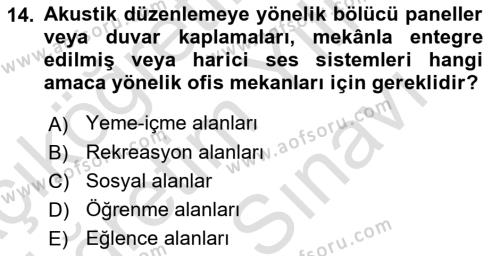 Modern Büro Yönetimi Dersi 2023 - 2024 Yılı (Vize) Ara Sınavı 14. Soru