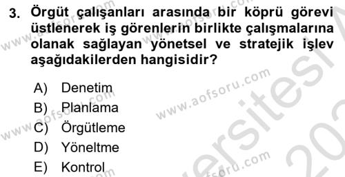 Dosyalama Arşivleme Dersi 2023 - 2024 Yılı (Final) Dönem Sonu Sınavı 3. Soru