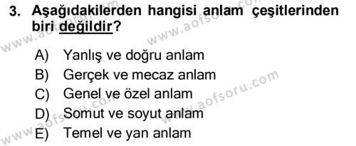 Mesleki Yazışmalar Dersi 2020 - 2021 Yılı Yaz Okulu Sınavı 3. Soru