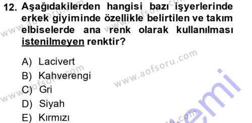 Yönetici Asistanlığı Dersi 2013 - 2014 Yılı (Final) Dönem Sonu Sınavı 12. Soru