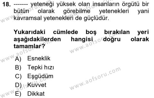 Yönetici Asistanlığı Dersi 2022 - 2023 Yılı (Final) Dönem Sonu Sınavı 18. Soru