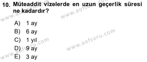 Yönetici Asistanlığı Dersi 2023 - 2024 Yılı (Vize) Ara Sınavı 10. Soru