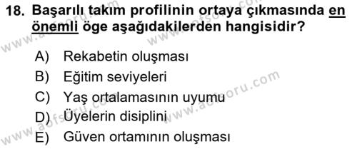 Yönetici Asistanlığı Dersi 2024 - 2025 Yılı (Vize) Ara Sınavı 18. Soru