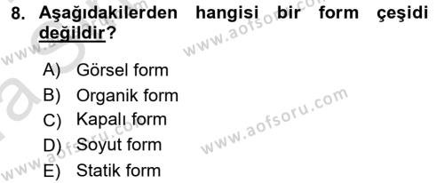 Bilgisayar Destekli Temel Tasarım Dersi 2023 - 2024 Yılı (Vize) Ara Sınavı 8. Soru