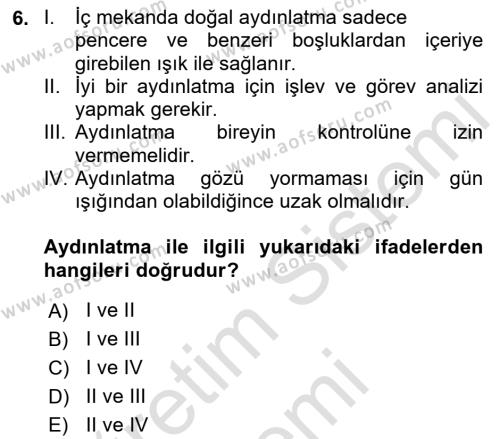 Bilgisayar Destekli Temel Tasarım Dersi 2023 - 2024 Yılı (Final) Dönem Sonu Sınavı 6. Soru