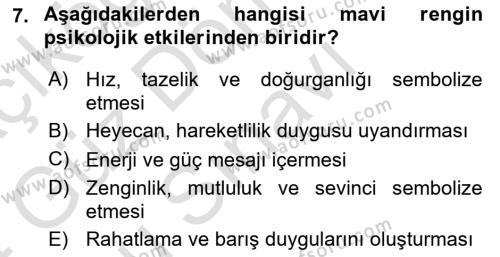 Bilgisayar Destekli Temel Tasarım Dersi 2023 - 2024 Yılı (Final) Dönem Sonu Sınavı 7. Soru