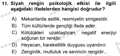 Bilgisayar Destekli Temel Tasarım Dersi 2023 - 2024 Yılı Yaz Okulu Sınavı 11. Soru