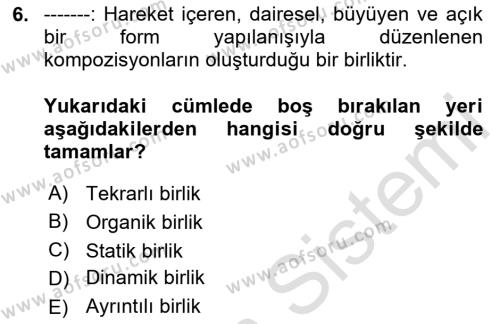 Bilgisayar Destekli Temel Tasarım Dersi 2023 - 2024 Yılı Yaz Okulu Sınavı 6. Soru