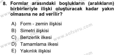 Bilgisayar Destekli Temel Tasarım Dersi 2023 - 2024 Yılı Yaz Okulu Sınavı 8. Soru