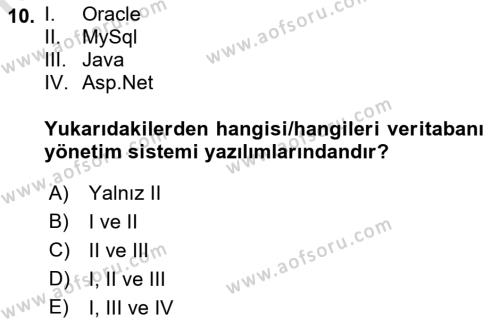 Konumsal Veritabanı 1 Dersi 2023 - 2024 Yılı (Vize) Ara Sınavı 10. Soru