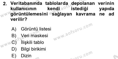 Konumsal Veritabanı 1 Dersi 2023 - 2024 Yılı (Vize) Ara Sınavı 2. Soru