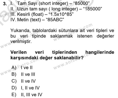 Konumsal Veritabanı 1 Dersi 2023 - 2024 Yılı (Final) Dönem Sonu Sınavı 3. Soru