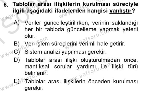 Konumsal Veritabanı 1 Dersi 2023 - 2024 Yılı (Final) Dönem Sonu Sınavı 6. Soru