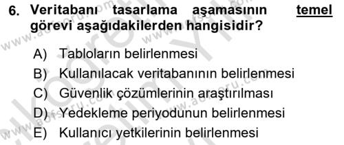 Konumsal Veritabanı 1 Dersi 2023 - 2024 Yılı Yaz Okulu Sınavı 6. Soru