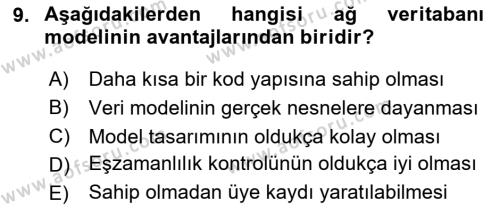 Konumsal Veritabanı 1 Dersi 2023 - 2024 Yılı Yaz Okulu Sınavı 9. Soru