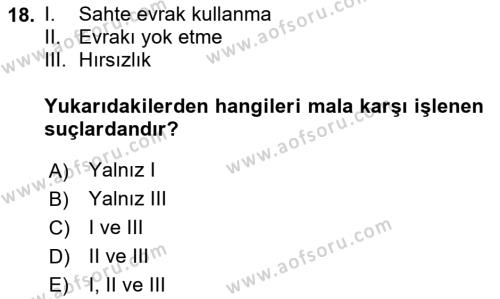 Coğrafi Bilgi Sistemlerinin Kullanım Alanları 1 Dersi 2020 - 2021 Yılı Yaz Okulu Sınavı 18. Soru