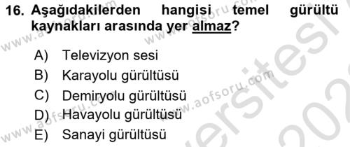 Coğrafi Bilgi Sistemlerinin Kullanım Alanları 1 Dersi 2021 - 2022 Yılı (Vize) Ara Sınavı 16. Soru