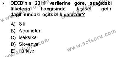 Sosyal Politika Dersi 2013 - 2014 Yılı (Final) Dönem Sonu Sınavı 7. Soru