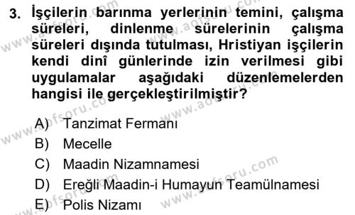 Sosyal Politika Dersi 2022 - 2023 Yılı Yaz Okulu Sınavı 3. Soru