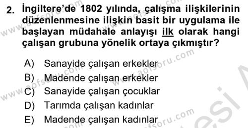 Sosyal Politika Dersi 2023 - 2024 Yılı (Final) Dönem Sonu Sınavı 2. Soru