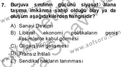 Sosyal Politika 1 Dersi 2013 - 2014 Yılı (Vize) Ara Sınavı 7. Soru