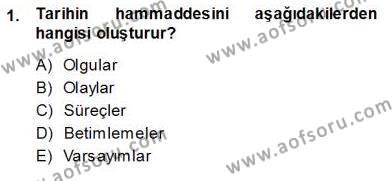 Çalışma İlişkileri Tarihi Dersi 2013 - 2014 Yılı (Vize) Ara Sınavı 1. Soru