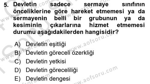 Endüstri İlişkileri Dersi 2023 - 2024 Yılı (Final) Dönem Sonu Sınavı 5. Soru