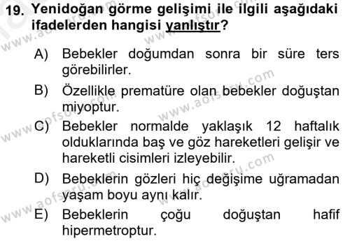 Çocuk Edebiyatı Ve Medya Dersi 2017 - 2018 Yılı 3 Ders Sınavı 19. Soru