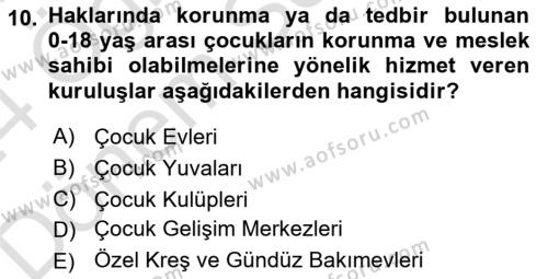 Kurum Uygulamaları Dersi 2023 - 2024 Yılı (Final) Dönem Sonu Sınavı 10. Soru