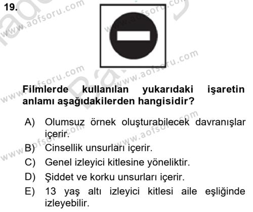 Kurum Uygulamaları Dersi 2023 - 2024 Yılı (Final) Dönem Sonu Sınavı 19. Soru