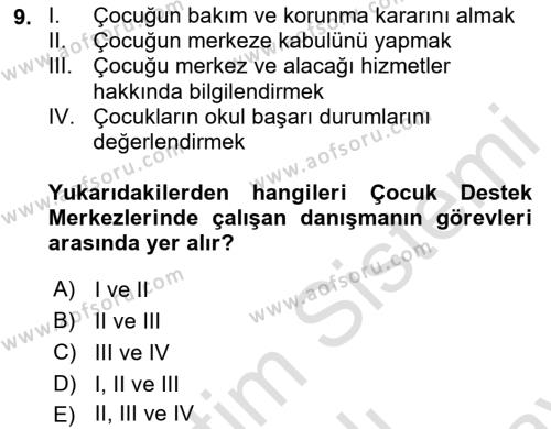 Kurum Uygulamaları Dersi 2023 - 2024 Yılı (Final) Dönem Sonu Sınavı 9. Soru