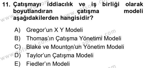 Toplantı Ve Sunu Teknikleri Dersi 2018 - 2019 Yılı Yaz Okulu Sınavı 11. Soru