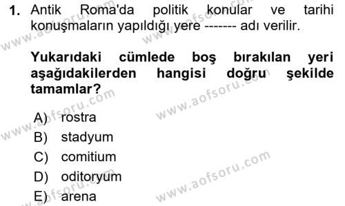 Toplantı Ve Sunu Teknikleri Dersi 2020 - 2021 Yılı Yaz Okulu Sınavı 1. Soru