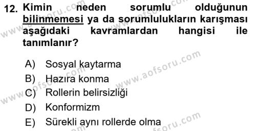 Toplantı Ve Sunu Teknikleri Dersi 2023 - 2024 Yılı (Vize) Ara Sınavı 12. Soru