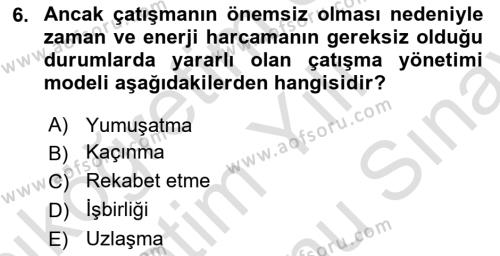 Toplantı Ve Sunu Teknikleri Dersi 2023 - 2024 Yılı (Final) Dönem Sonu Sınavı 6. Soru