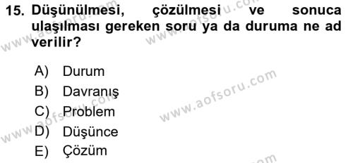 Çağrı Merkezinde Hizmet Dersi 2019 - 2020 Yılı (Final) Dönem Sonu Sınavı 15. Soru