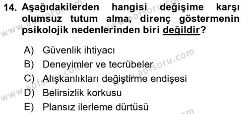 Çağrı Merkezinde Hizmet Dersi 2021 - 2022 Yılı (Vize) Ara Sınavı 14. Soru