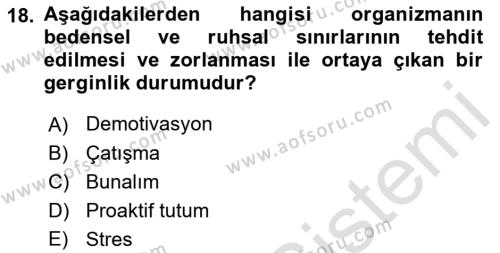 Çağrı Merkezinde Hizmet Dersi 2021 - 2022 Yılı (Vize) Ara Sınavı 18. Soru