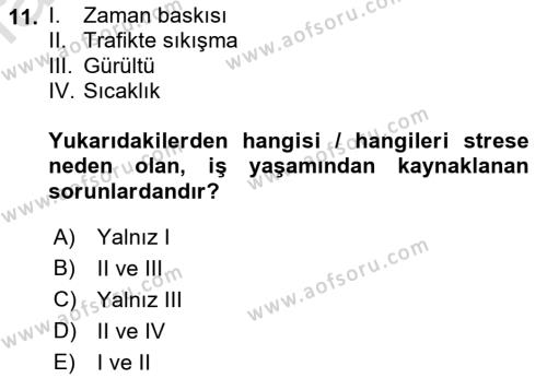 Çağrı Merkezinde Hizmet Dersi 2021 - 2022 Yılı (Final) Dönem Sonu Sınavı 11. Soru