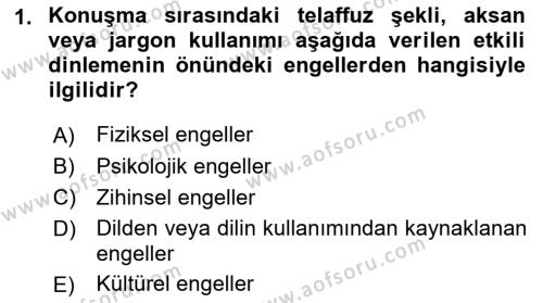 Çağrı Merkezinde Hizmet Dersi 2022 - 2023 Yılı (Vize) Ara Sınavı 1. Soru