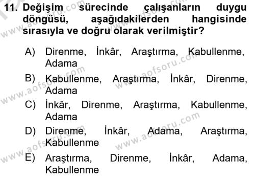 Çağrı Merkezinde Hizmet Dersi 2022 - 2023 Yılı (Vize) Ara Sınavı 11. Soru