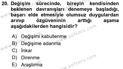 Çağrı Merkezinde Hizmet Dersi 2022 - 2023 Yılı (Vize) Ara Sınavı 20. Soru